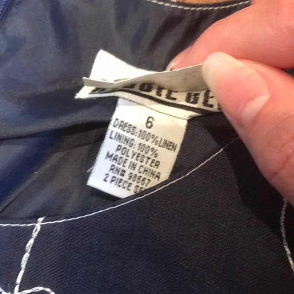 Robbie Bee Size 6 Dress and Jacket Linen Set - Picture 4 of 5